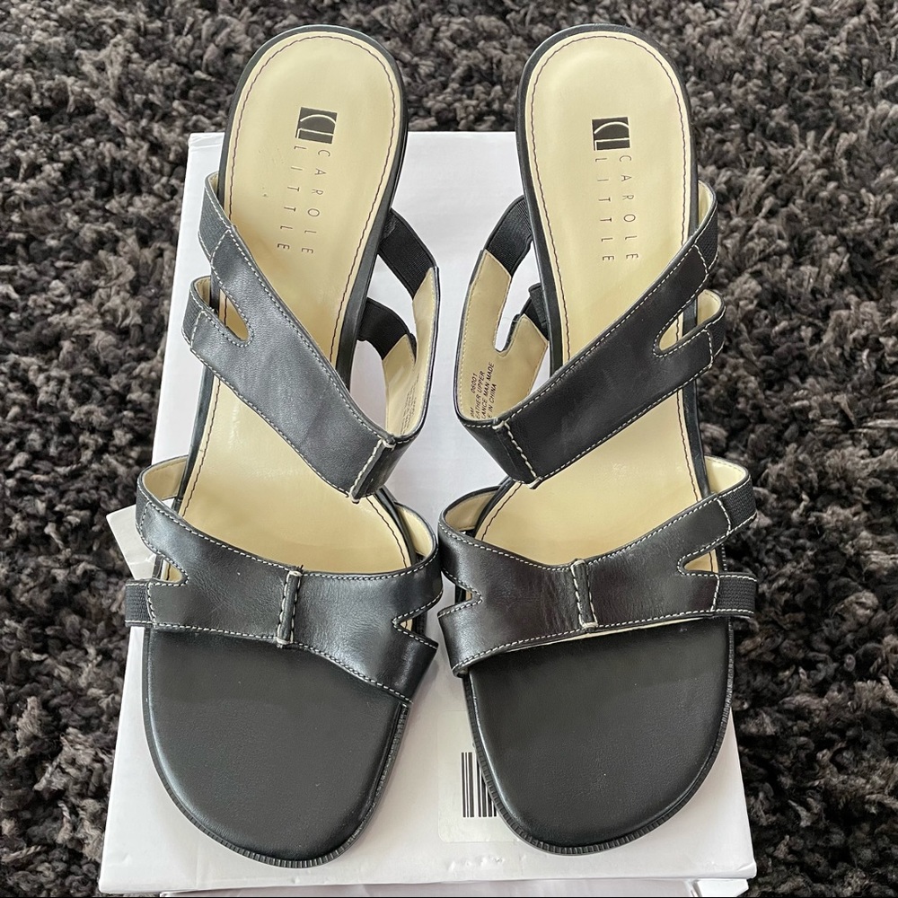 Heeled Leather Sandals